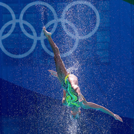 Ukraine acrobatics in synchro at Rio Olympics